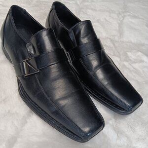 Bruno Marc black loafer style dress shoes